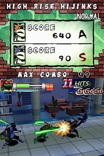Immagine -3 del gioco TMNT Arcade Attack per Nintendo DS