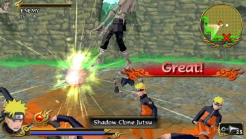 Immagine -1 del gioco Naruto Shippuden: Legends: Akatsuki Rising per PlayStation PSP
