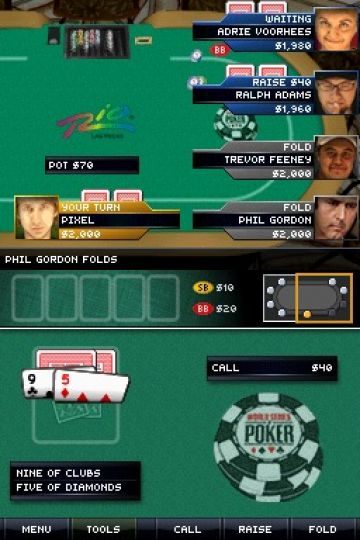 Immagine -12 del gioco World Series of Poker 2008: Battle For The Bracelets per Nintendo DS