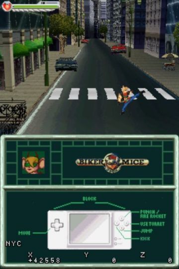 Immagine -2 del gioco Biker Mice from Mars per Nintendo DS