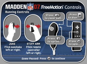 Immagine -6 del gioco Madden NFL 07 per Nintendo Wii