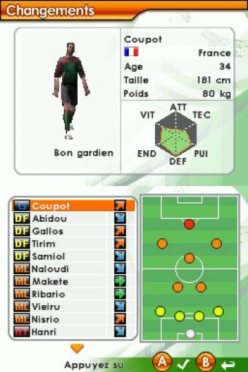 Immagine -3 del gioco Real Football 2008 per Nintendo DS