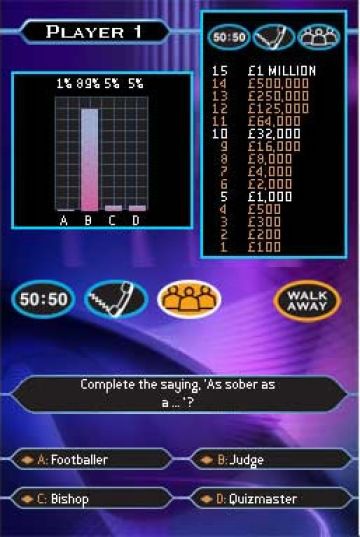 Immagine -17 del gioco Chi vuol essere Milionario? per Nintendo DS