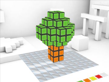 Immagine -4 del gioco Rubik's Puzzle World per Nintendo Wii