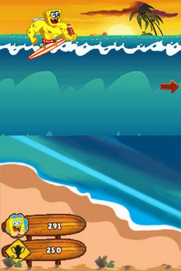 Immagine -4 del gioco SpongeBob: Surf & Skate Roadtrip per Nintendo DS