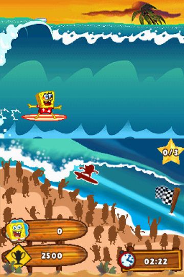 Immagine -3 del gioco SpongeBob: Surf & Skate Roadtrip per Nintendo DS