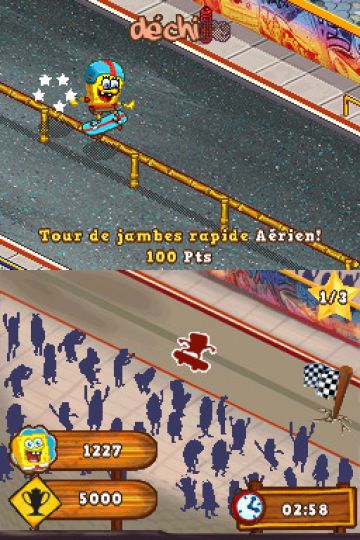 Immagine -1 del gioco SpongeBob: Surf & Skate Roadtrip per Nintendo DS