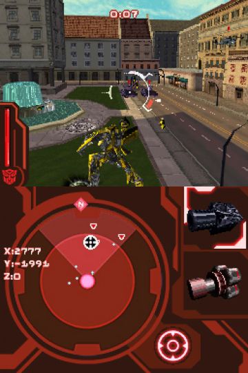 Immagine -4 del gioco Transformers: La Vendetta del Caduto per Nintendo DS